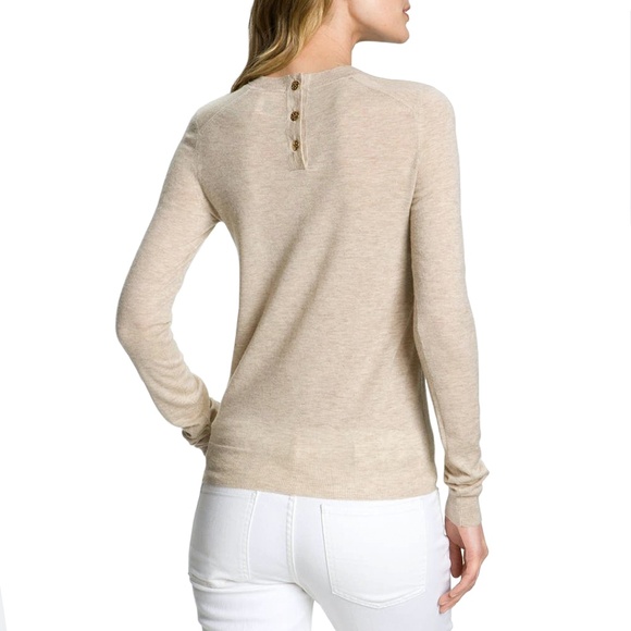 Tory Burch Iberia Merino Wool Long Sleeve Pullover - Picture 2 of 2